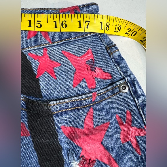 Her Universe DC Comics Birds of Prey Harley Quinn Denim Stars&Stripes Shorts 15 - Picture 10 of 14